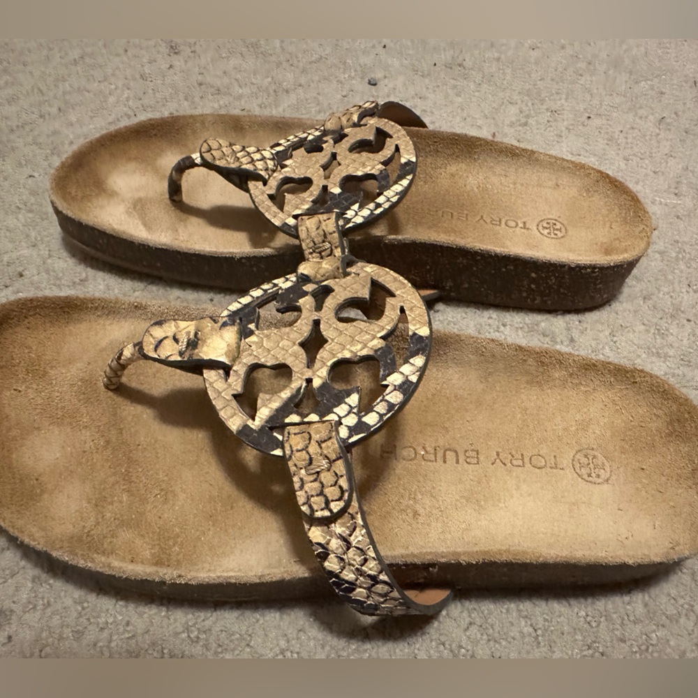 Tory Burch snakeskin sandals
